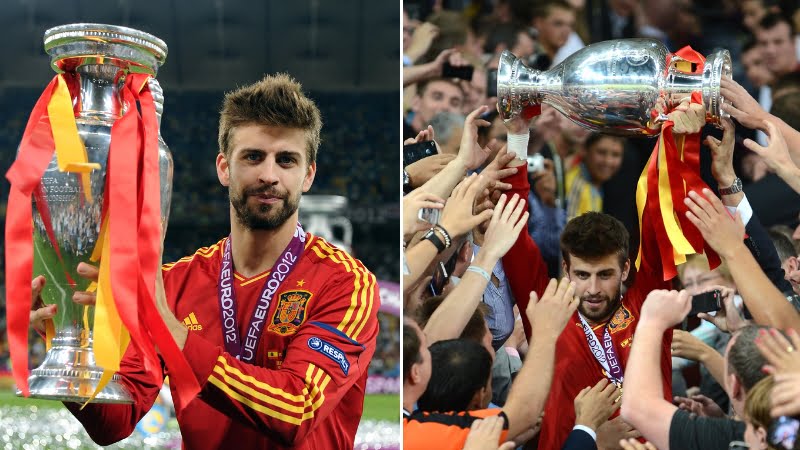 Gerard Pique giành được nhiều danh hiệu với Barca và Tây Ban Nha Gerard Pique giành được nhiều danh hiệu với Barca và Tây Ban Nha